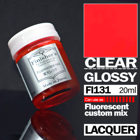 Finisher's FI131 Fluorescent Red (clear) Lacquer 20ml