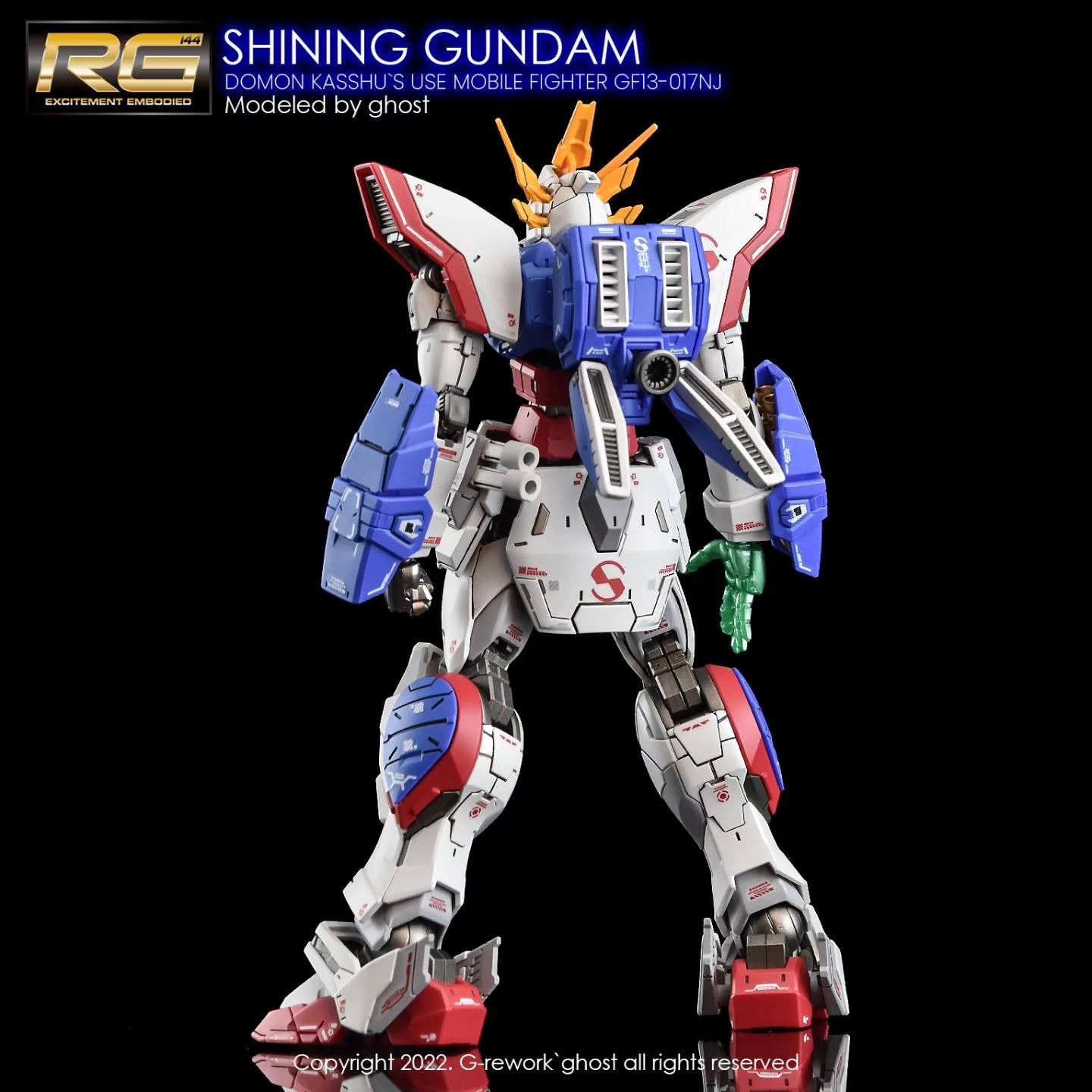 G-Rework [RG] SHINING GUNDAM (water slide decal)