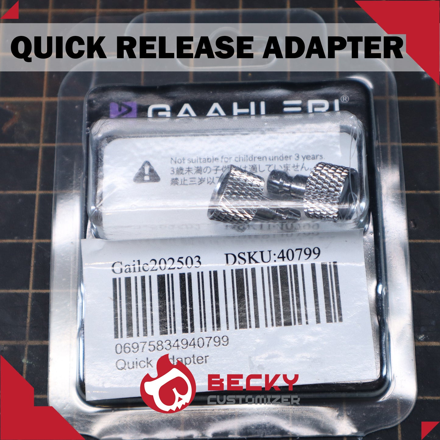 Gaahleri Quick Release Adapter 1/8" (2pcs)