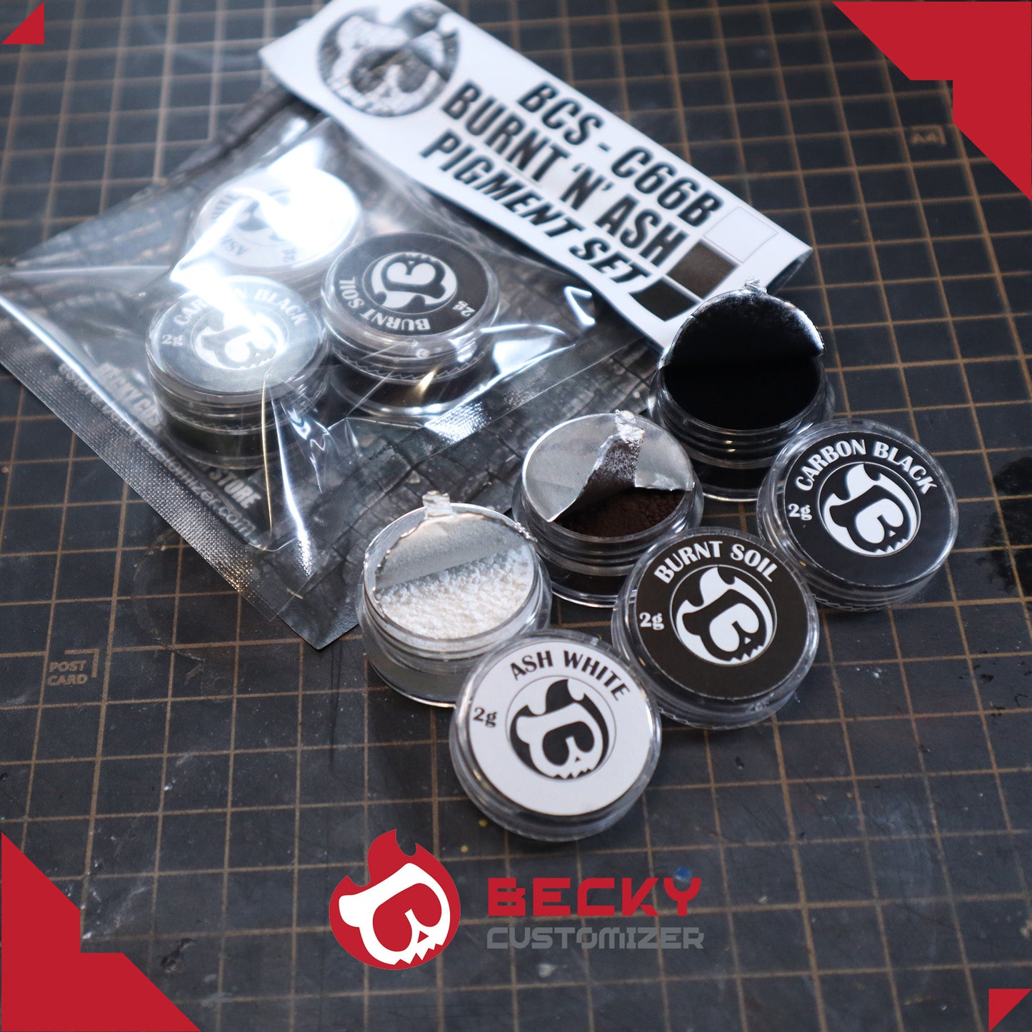 Becky Customizer Burnt 'n' Ash Pigment Set (BCS-C66B)