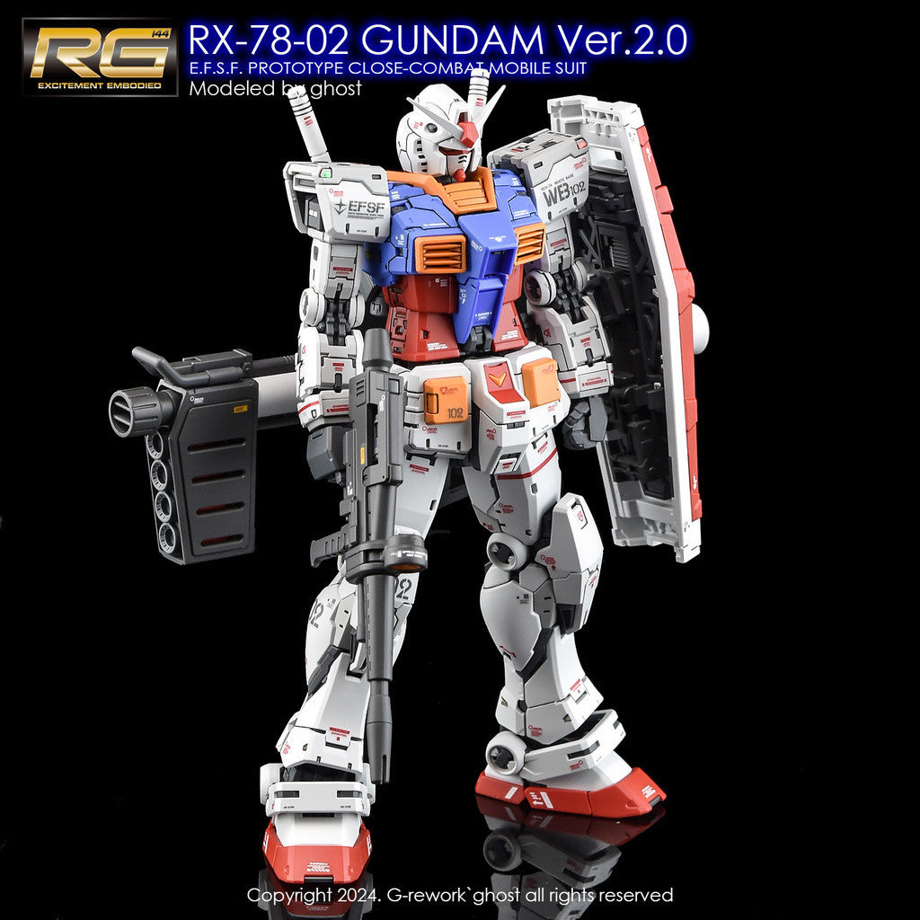 G-Rework [RG] RX-78-2 GUNDAM Ver.2.0 (Water slide decal)