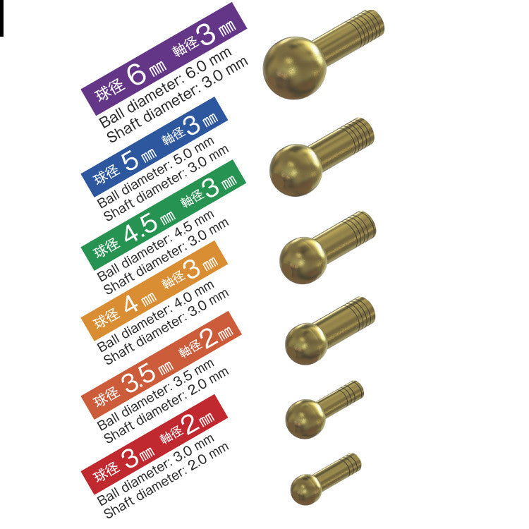 Unbreakable ball joint/Brass ball joint (for figures and mecha)