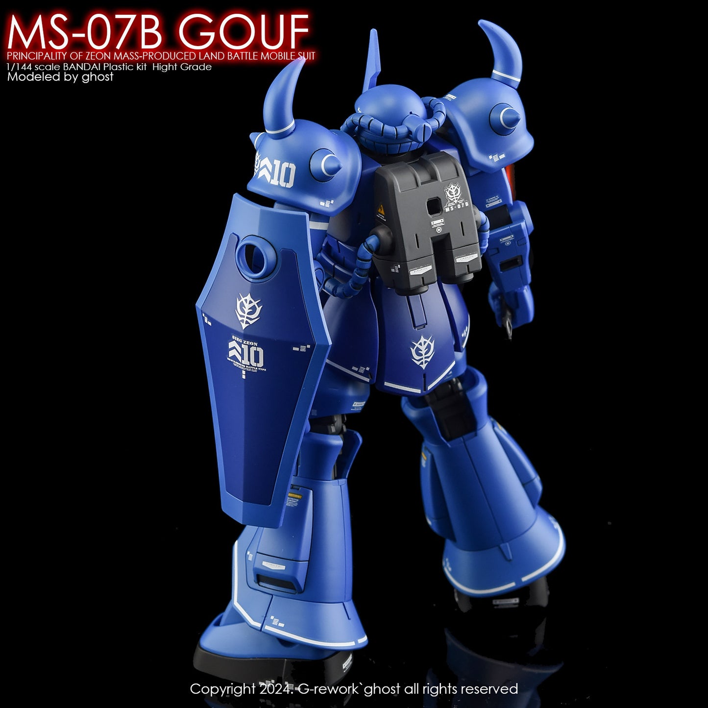 G-Rework [HG] MS-07B GOUF (Water slide decal)