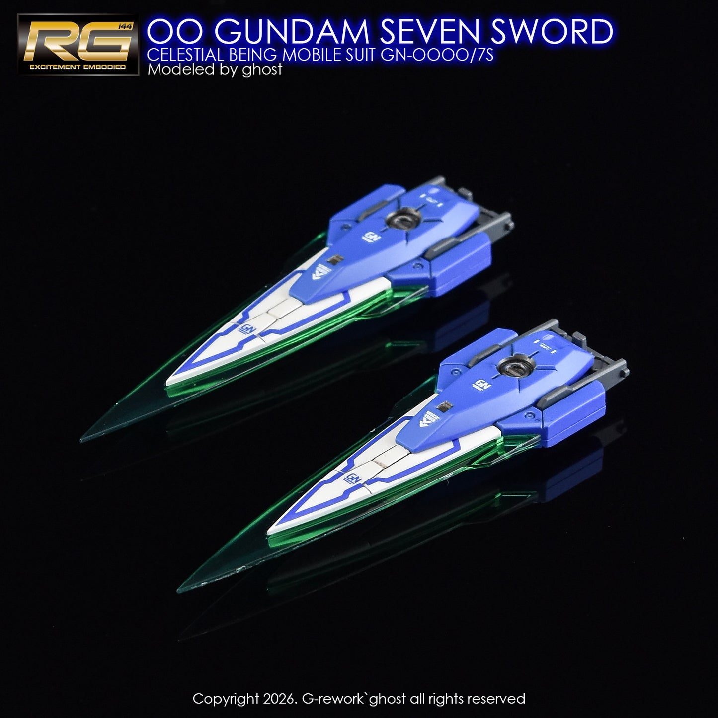G-Rework [RG] OO SEVEN SWORD (Water Slide Decal)