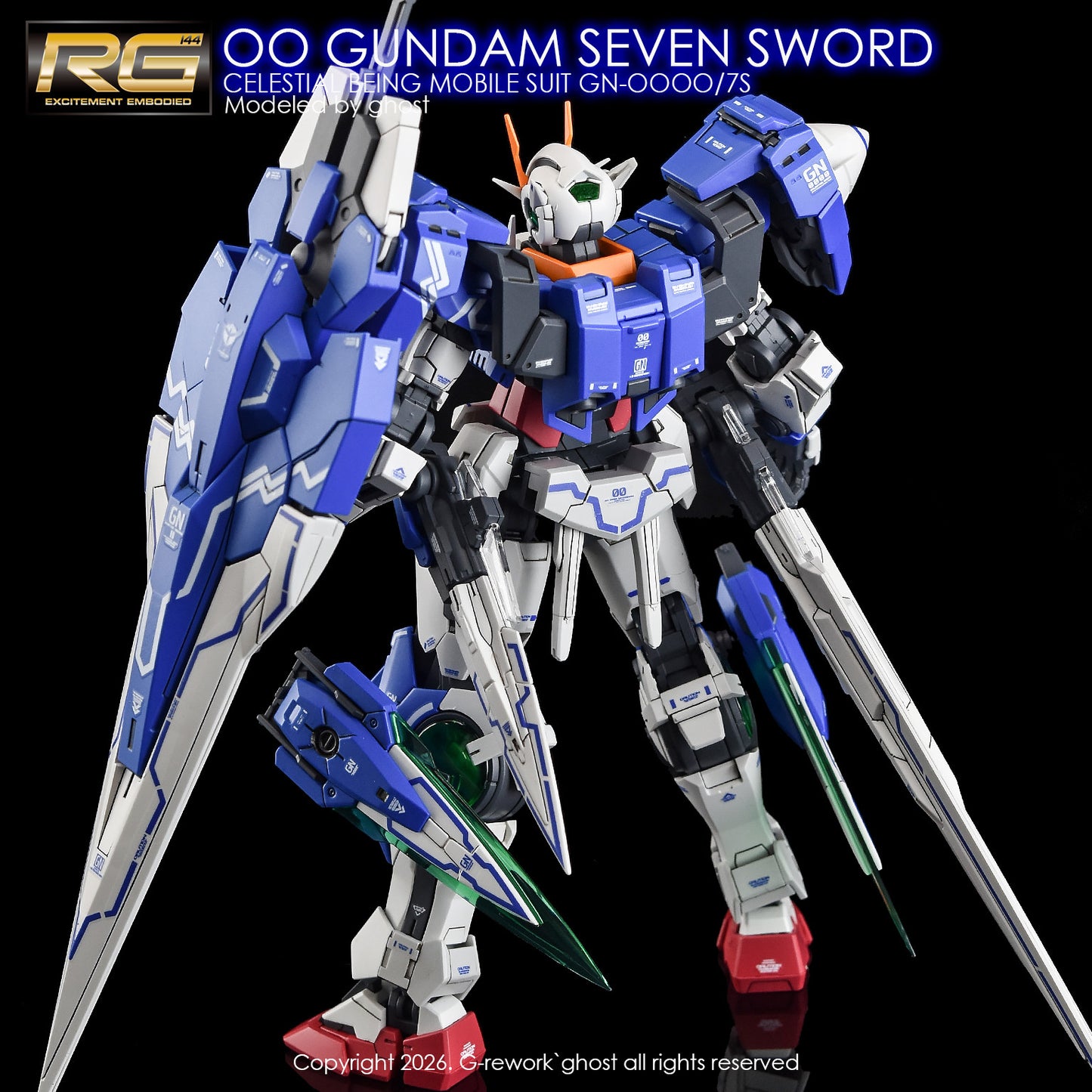G-Rework [RG] OO SEVEN SWORD (Water Slide Decal)