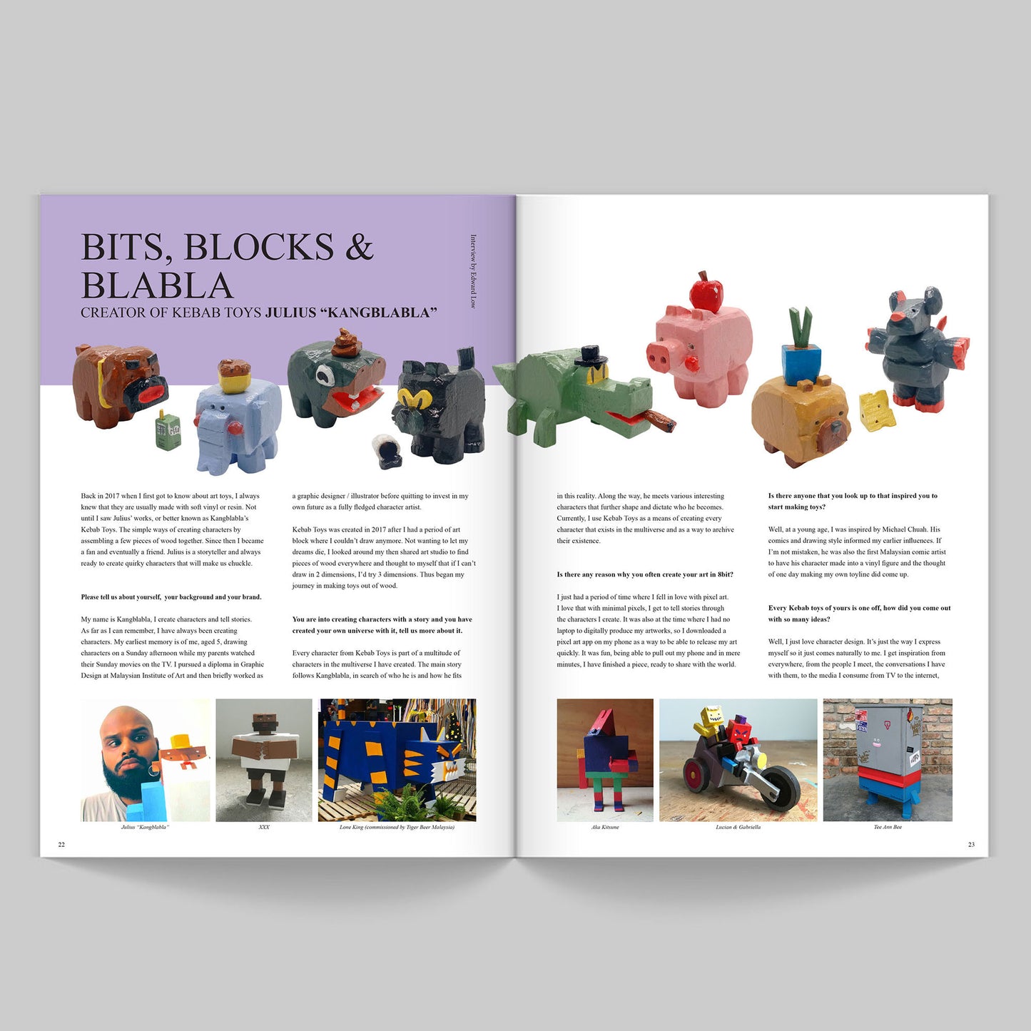 My artist story magazine Issue 3: Wood in progress (Designer toy magazine)