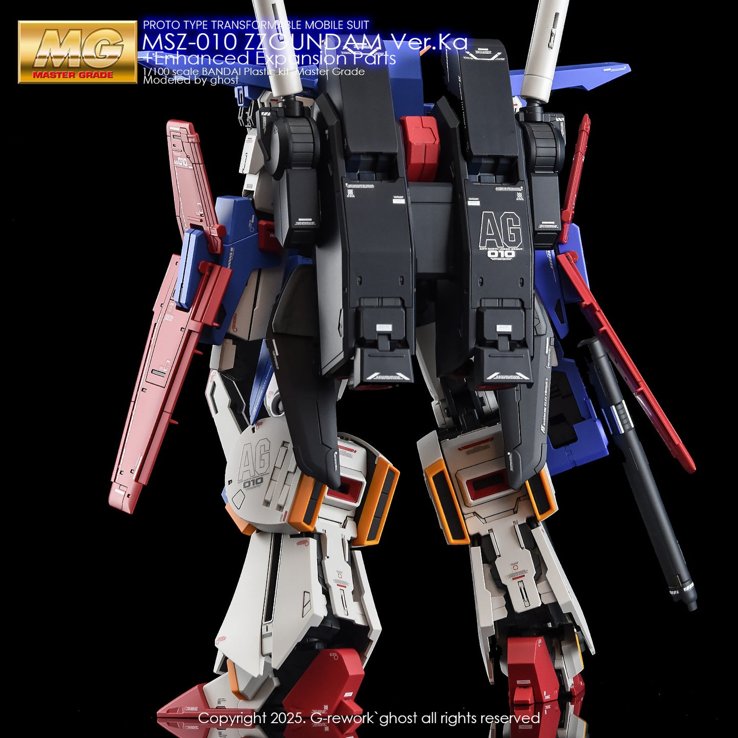 G-Rework [MG] ZZ GUNDAM Ver.Ka + Enhanced Expansion Parts (water slide decal)