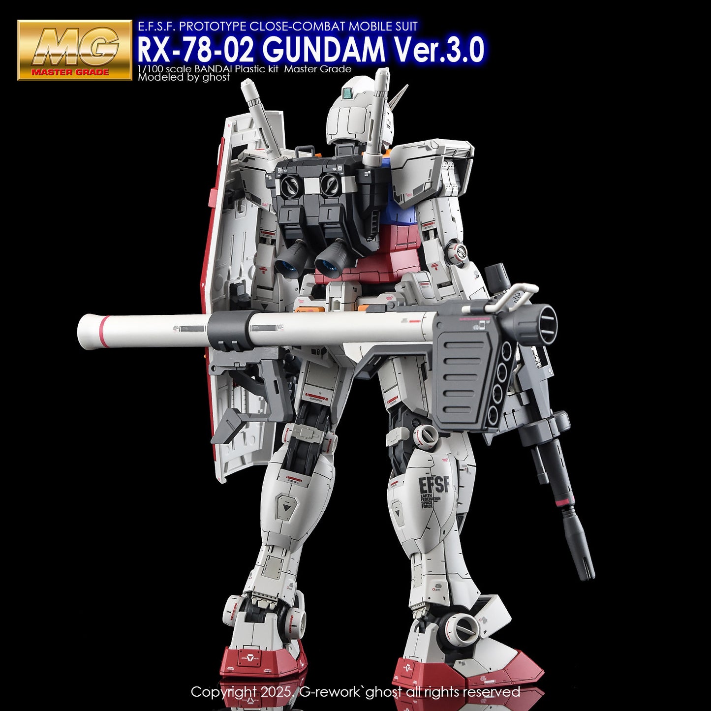 G-Rework [MG] RX-78-02 GUNDAM ver 3.0 (water slide)