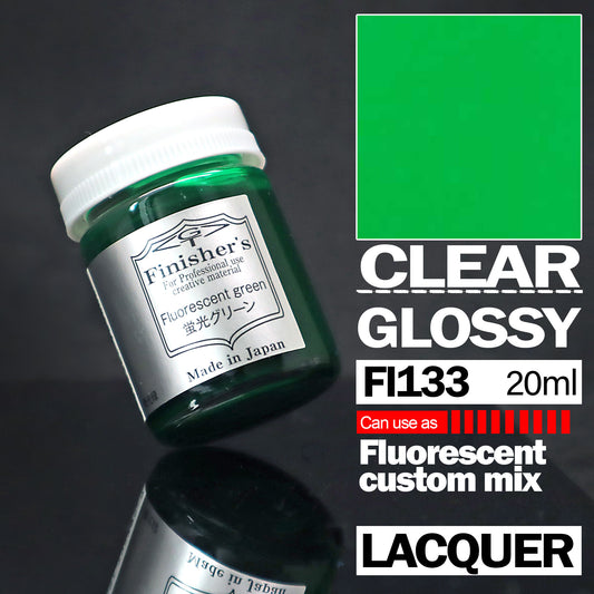 Finisher's 133 Fluorescent Green (clear) lacquer 20ml