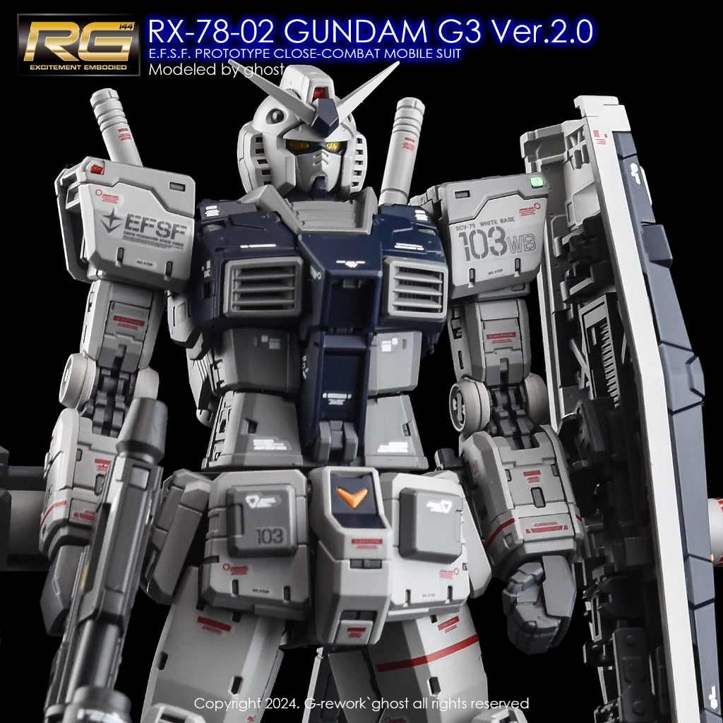 G-Rework [RG] RX-78-2 GUNDAM Ver.2.0 (Water slide decal)