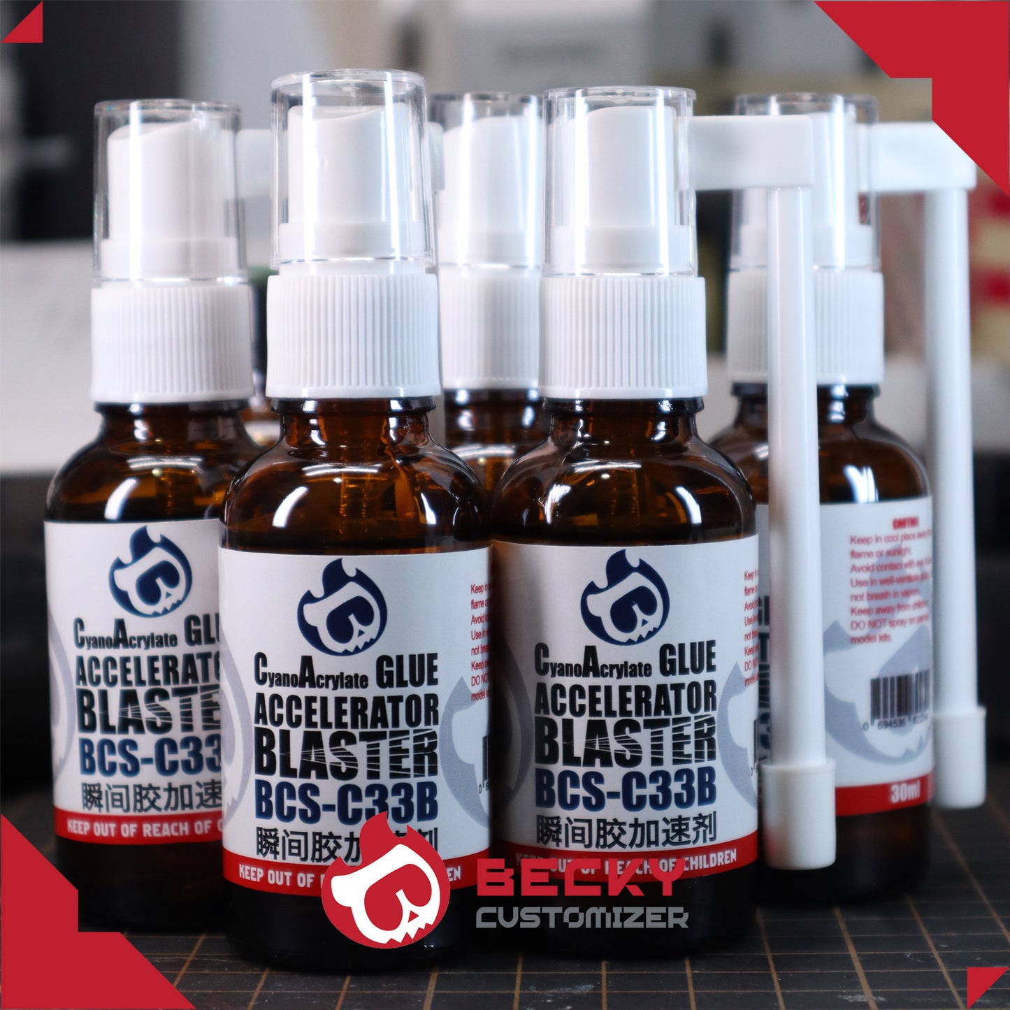 Super Glue Accelerator Blaster / Becky Customizer BCS-C33B (30ml)