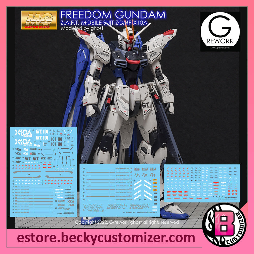 G-Rework [MG] Freedom Gundam 2.0 (Water slide decal)