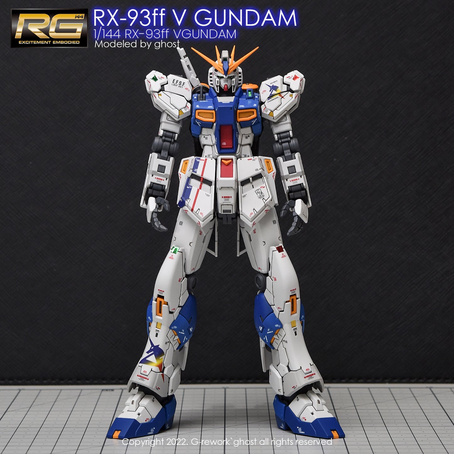 G-Rework [RG] RX-93FF Nu Gundam (water slide decal)