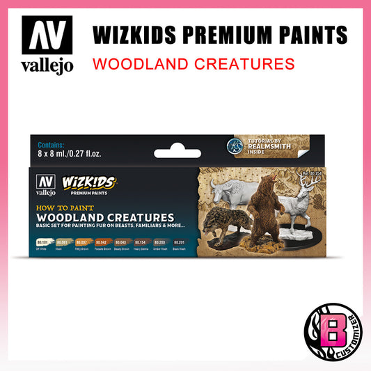 Vallejo Wizkids Woodland Creatures (80.254) Acrylic color set