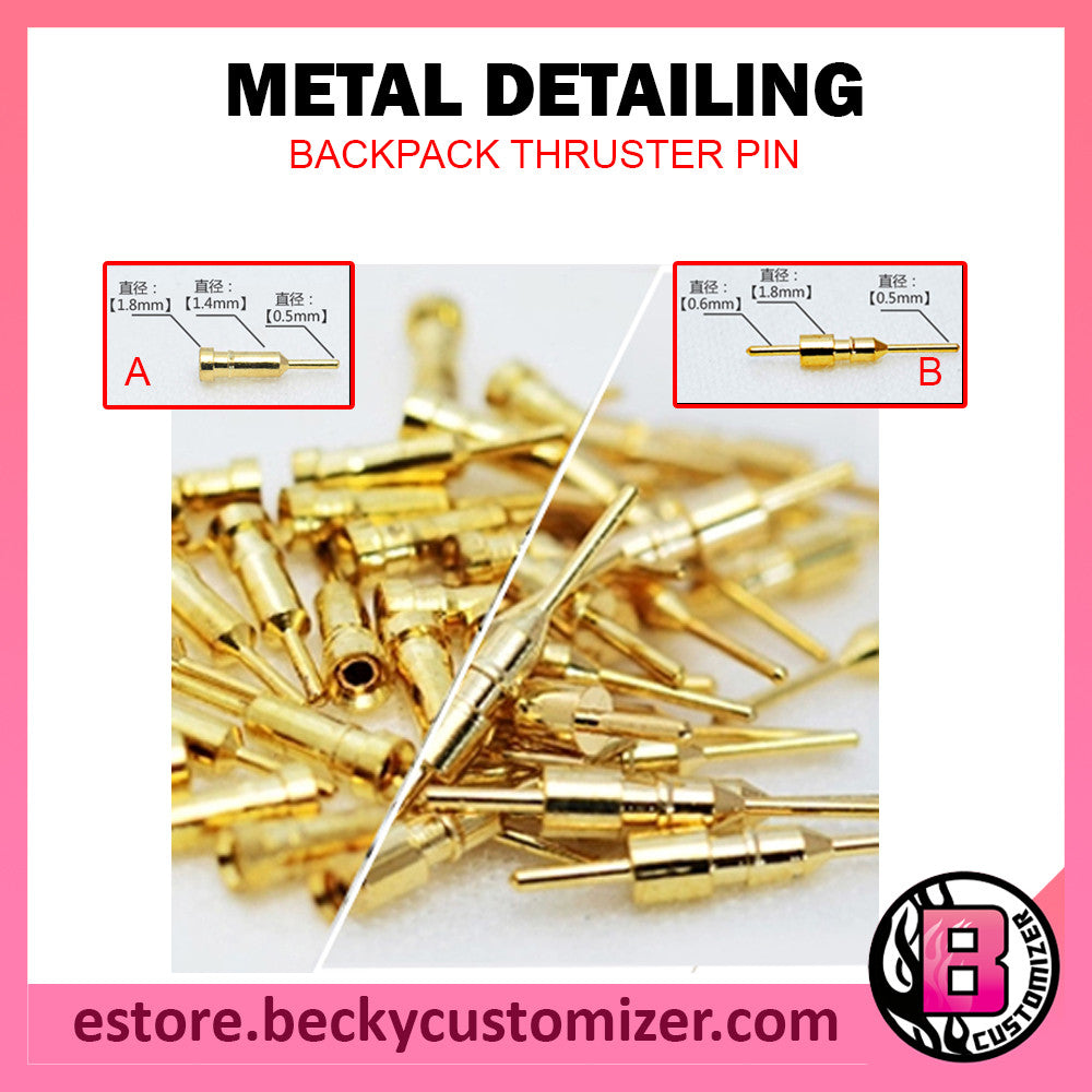 Metal Detailing Gunpla backpack thruster pin (10pcs)