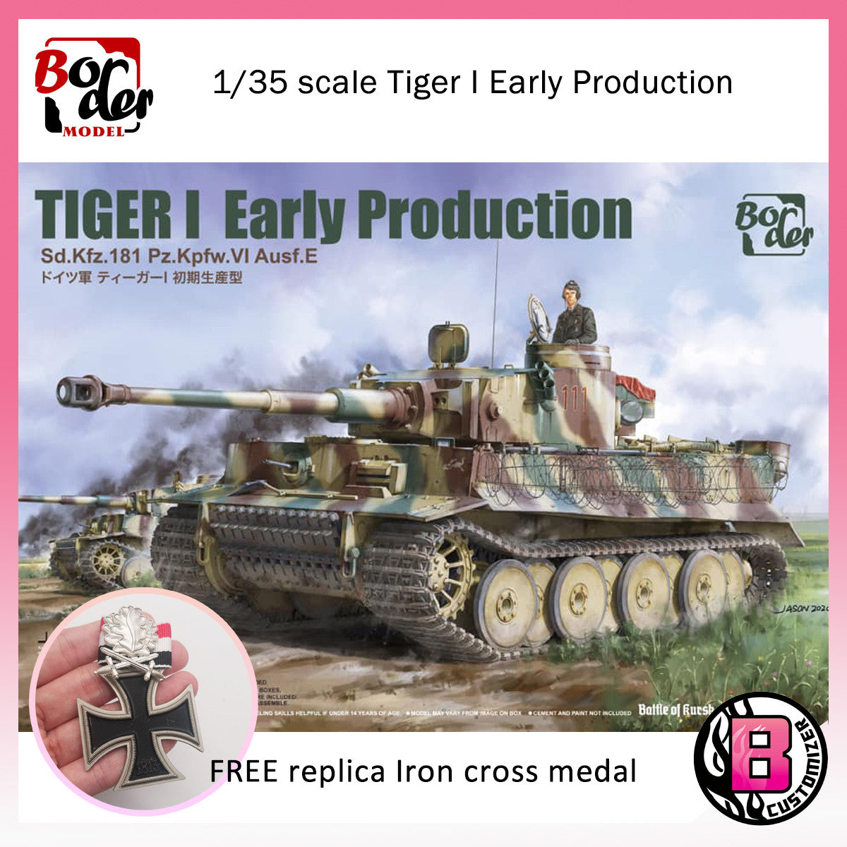 Border Model 1/35 scale Tiger I Early Production (BT-010)