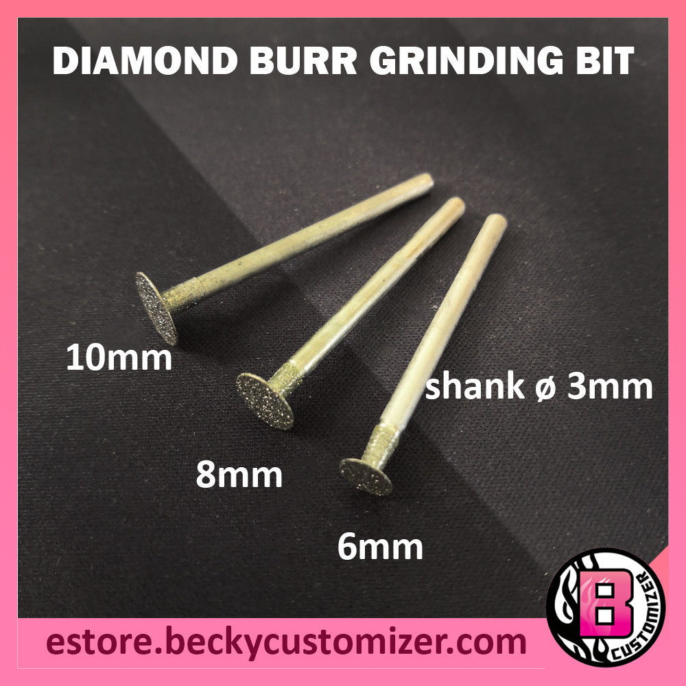 Diamond burr grinding rotary bit