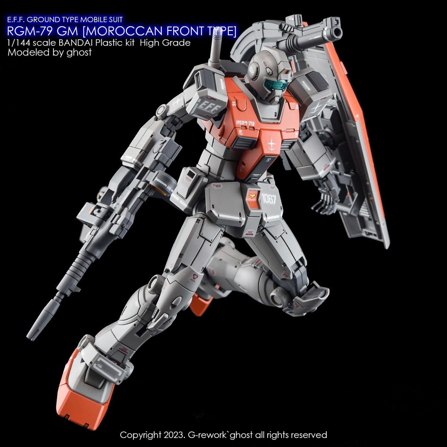 G-Reowrk [HG] RGM-79 GM /Moroccan front type (water slide decal)