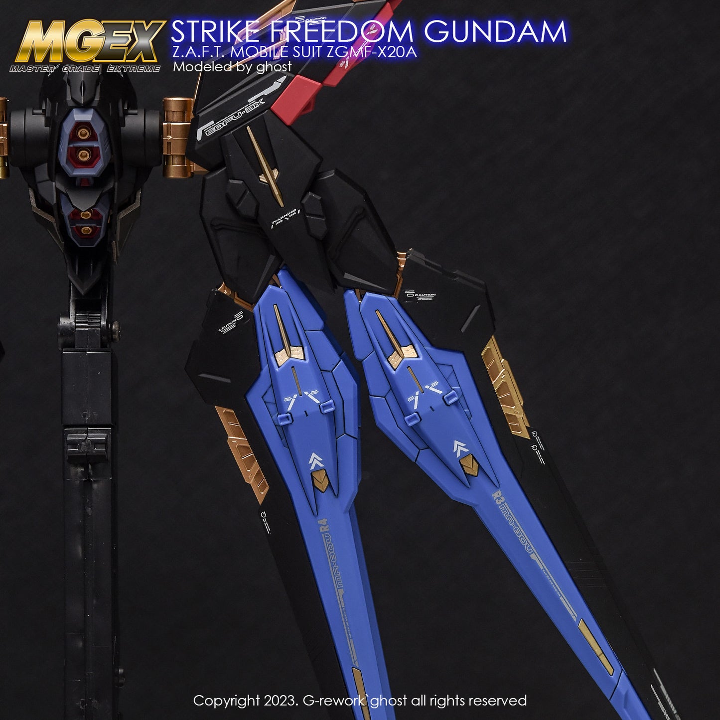 G-Rework MGEX Strike Freedom Gundam (water slide decal)