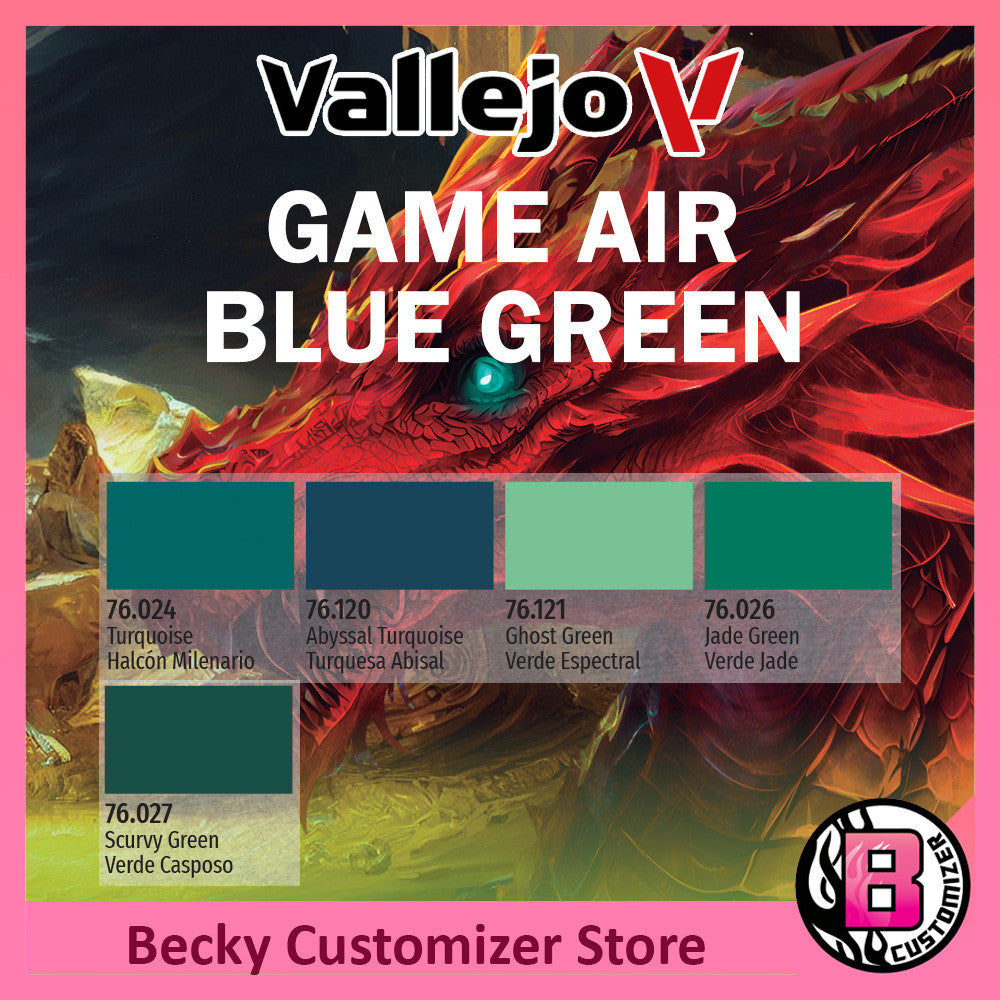 Vallejo Game Air series 05: Blue green (18ml)