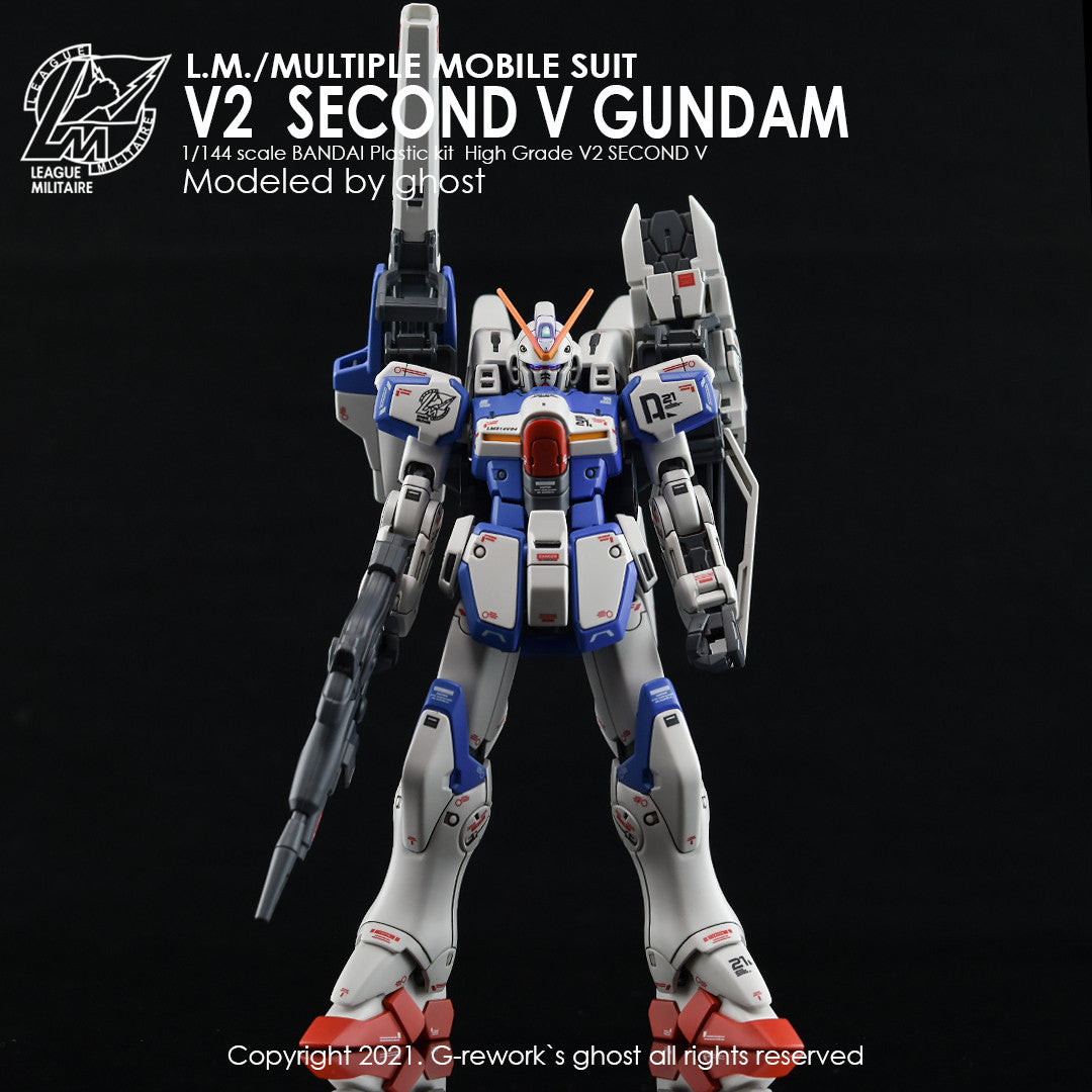 G-Rework [HG] Second V GUNDAM ( Custom water decal) – Becky