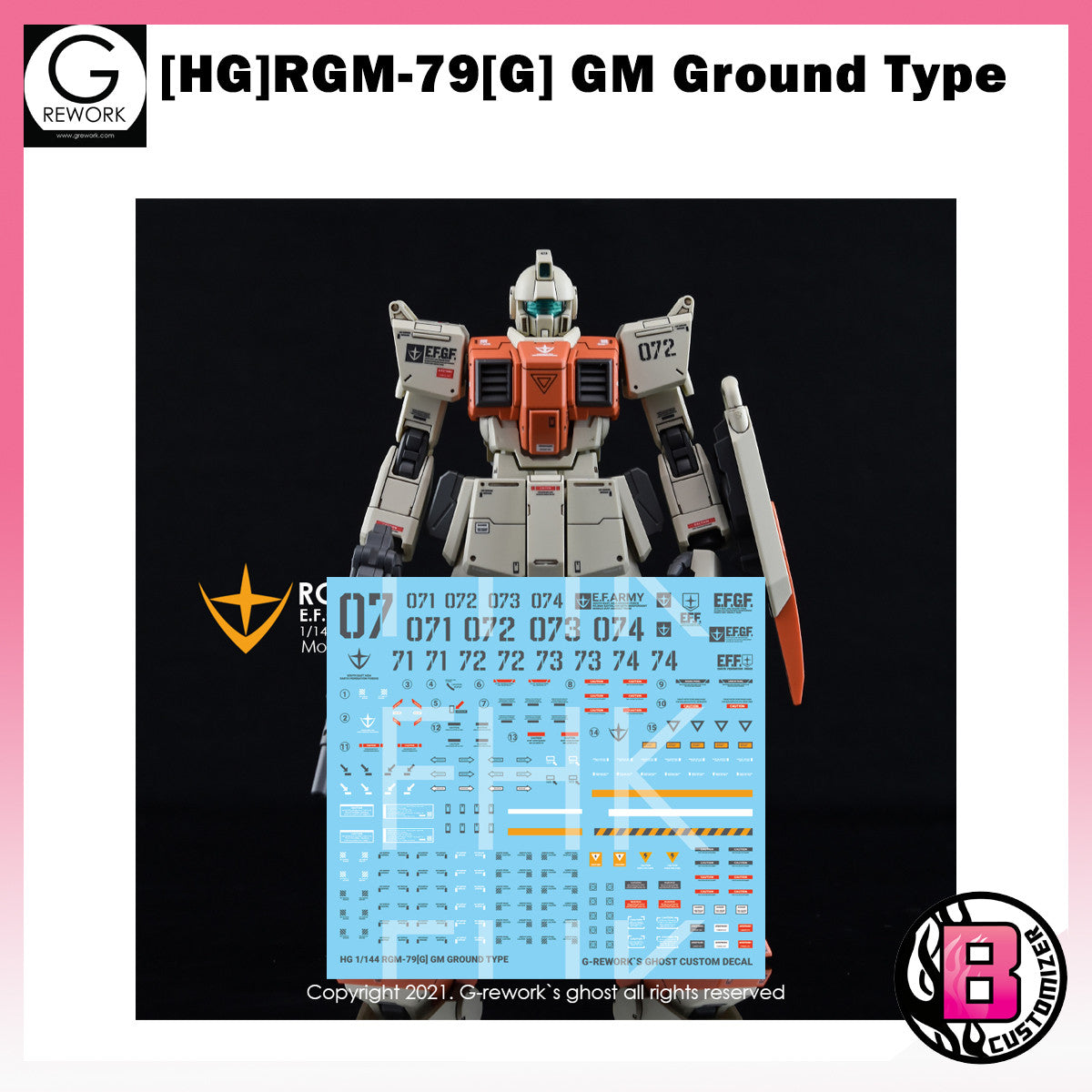G-Rework [HG] RGM-79G GROUND TYPE (custom water decal)
