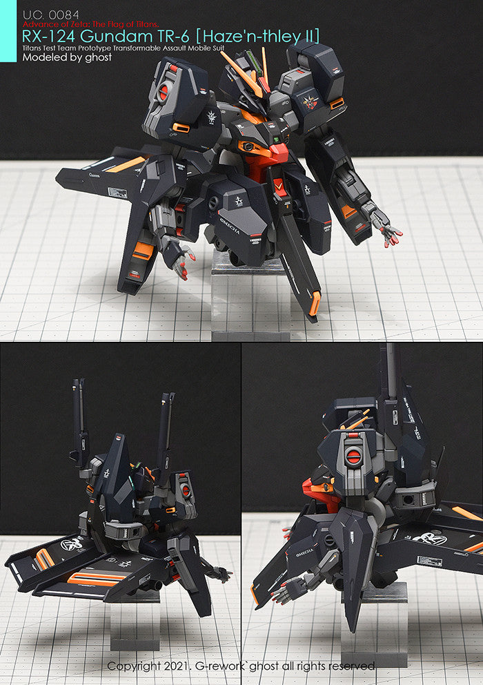 G-Rework [HG] A.O.Z RX-124 Gundam TR-6 (Haze'n-thley II) Custom water decal