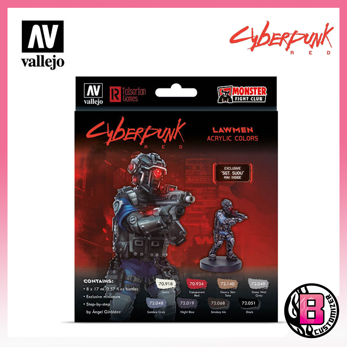 Vallejo X Cyberpunk Red: Lawmen Acrylic colors (72.308)
