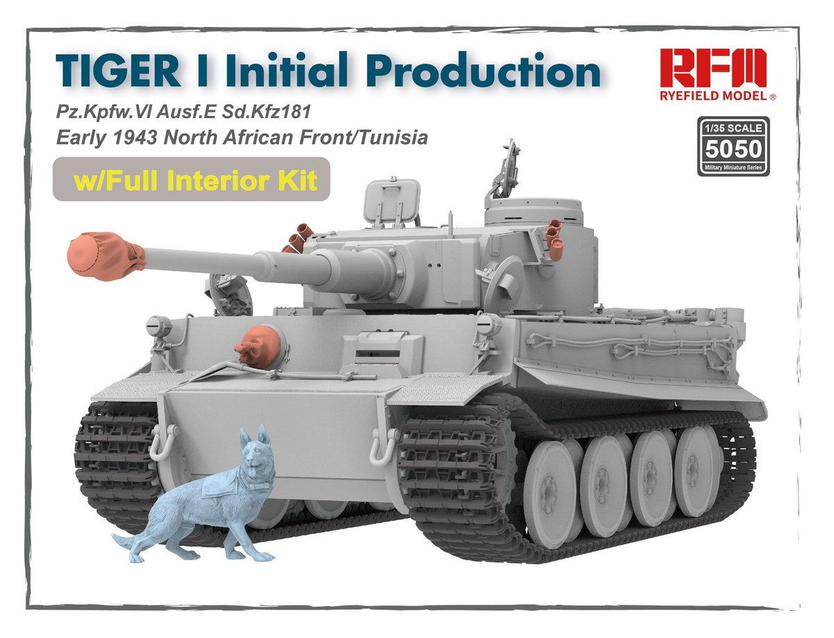 Ryefield Model 1/35 Tiger I Initial Production (with full interior kit) (5050)