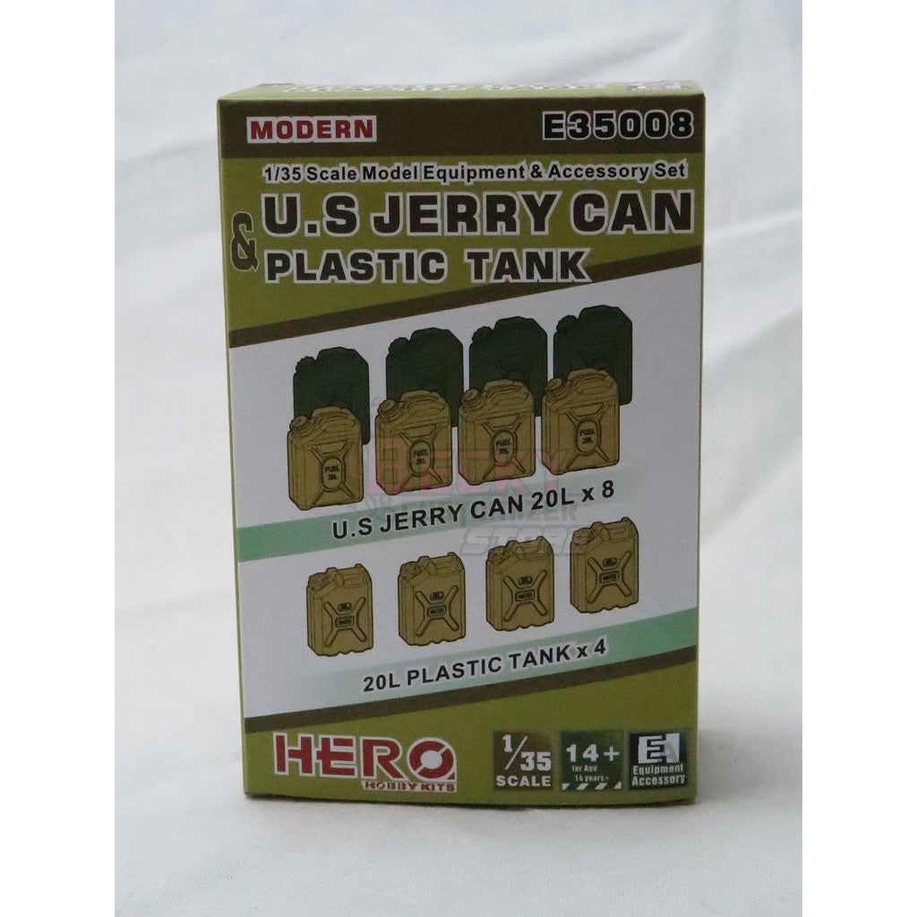 E35008 Hero 1/35 Modern U.S jerry can & Plastic tank