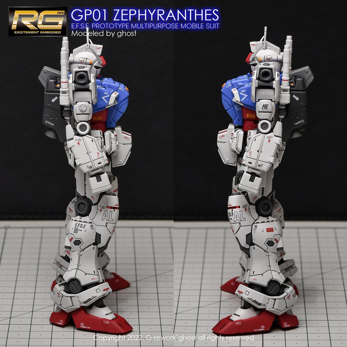 G-Rework [RG] GUNDAM GP01 ZEPHYRANTHES (Water Decal)
