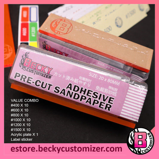 Becky Customizer Sandpaper (Adhesive pre-cut sandpaper)