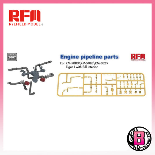 Ryefield Model Engine pipeline parts for Tiger I
