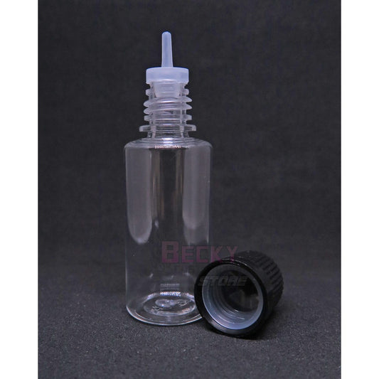 Plastic empty bottle with mini funnel (20ml)
