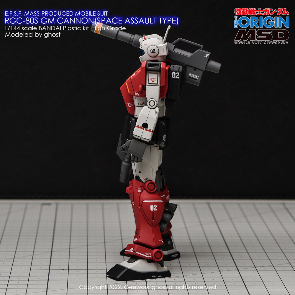 G-Rework HG RGC-80S GM Cannon Space assault type (water decal)