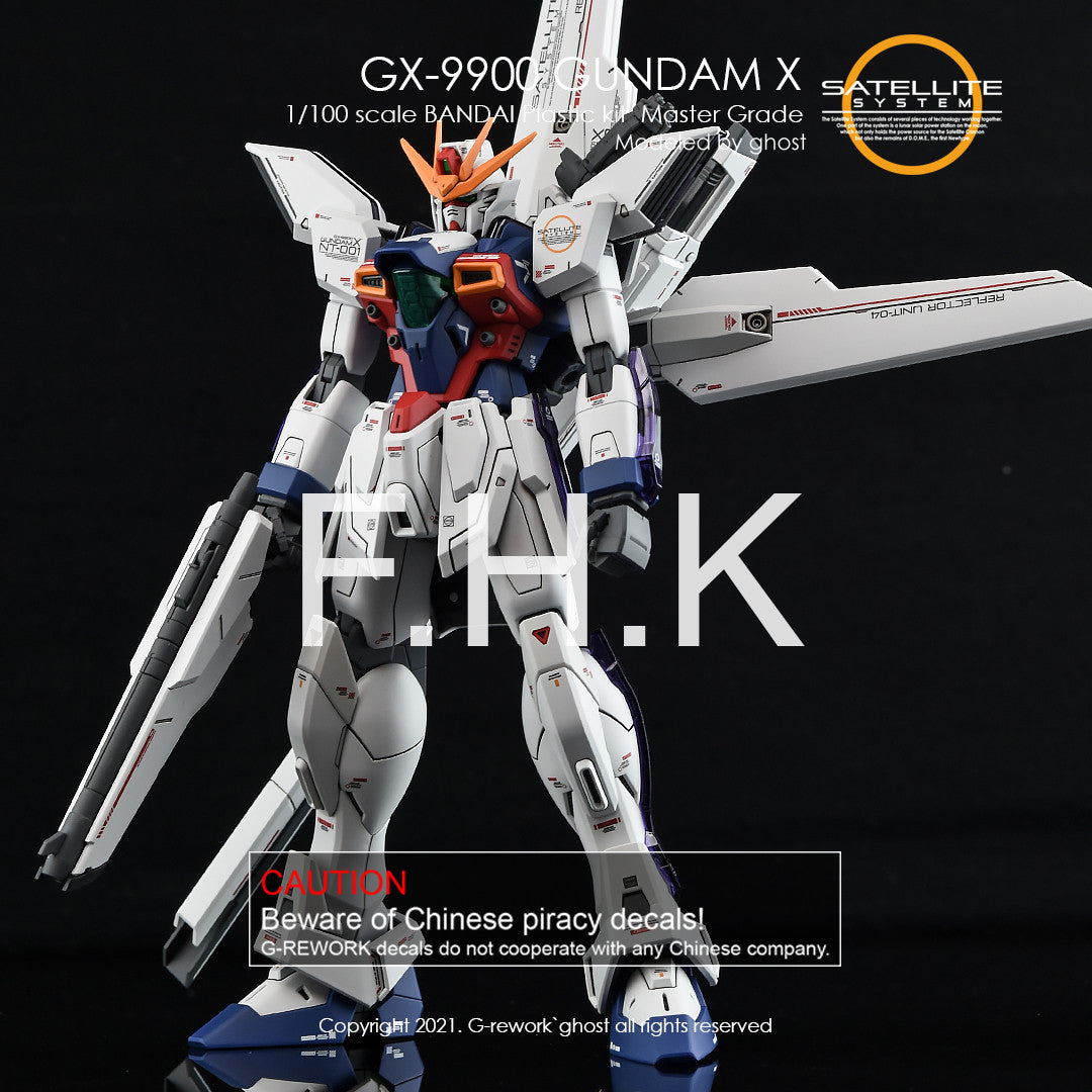 G-Rework [MG] X Gundam (custom design decal)