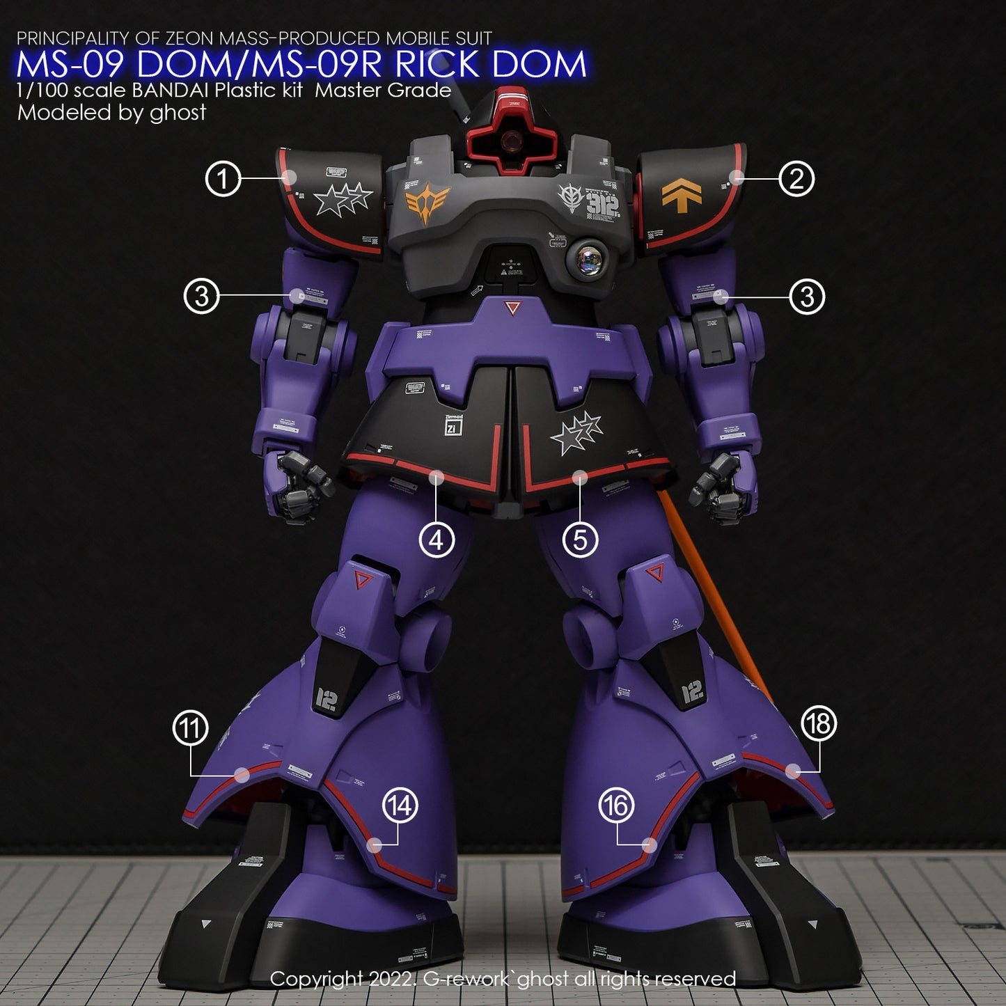 G-Rework [MG] Dom 1.5 / Rick Dom 1.5 water decal