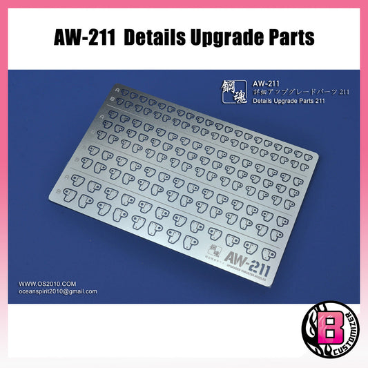 A.W Steel Spirit AW-211 Detailing parts