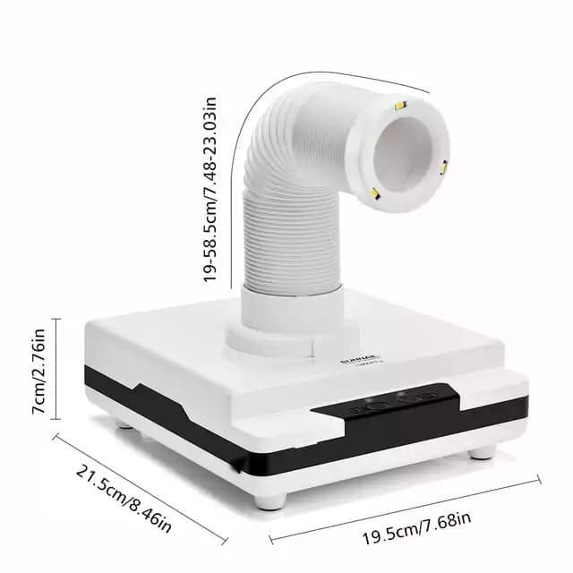 Table Vacuum / Dust Collector with 60W motor great suction and LED light (Gunpla resin sanding / manicure nail sanding)