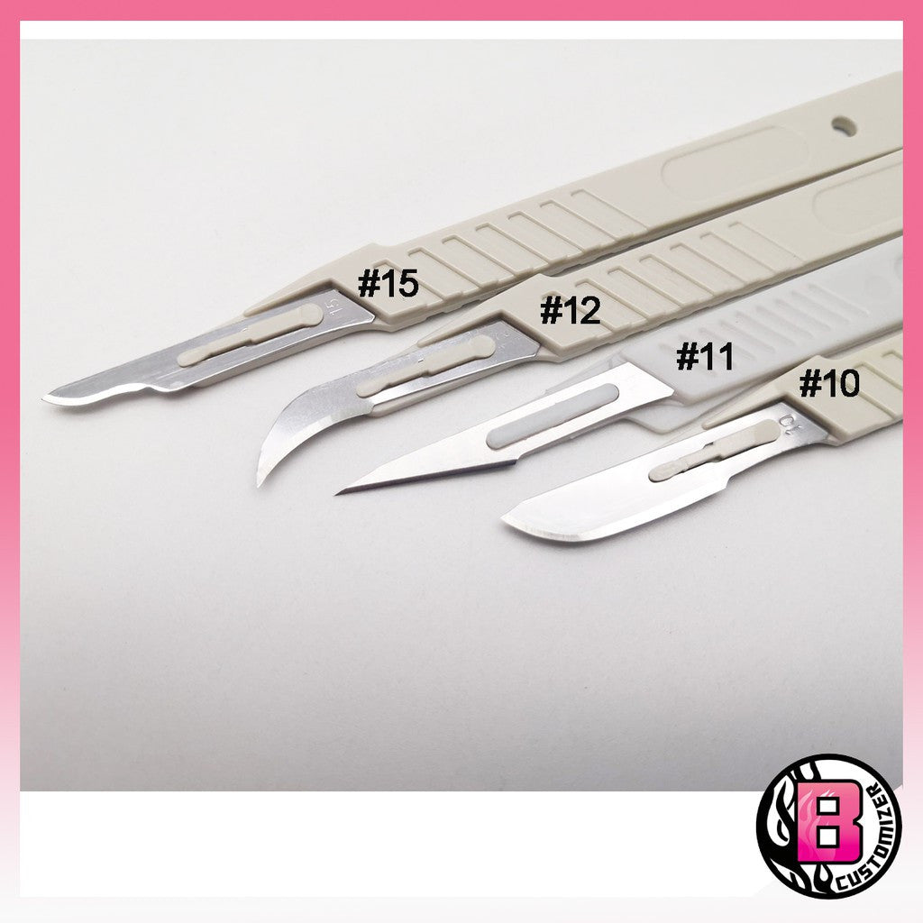 Precision knife with Surgical Blade 3 type of blade #10 #11 #15 (Disposable scalper)