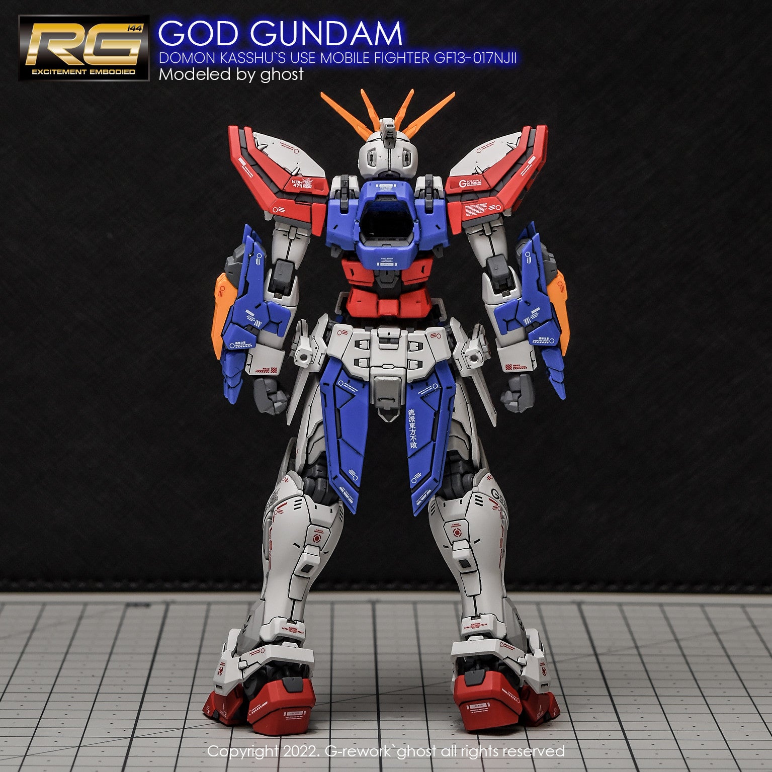 G-Rework [RG] GOD GUNDAM (Water Decal) – Becky Customizer Store