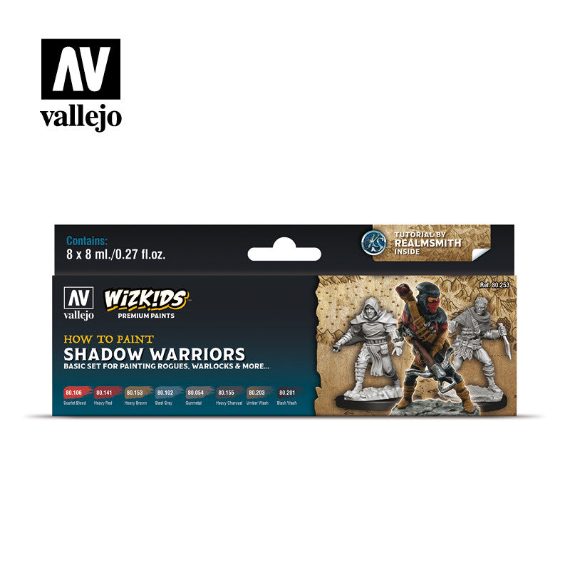 Vallejo Wizkids Shadow Warriors (80.253) Acrylic color set