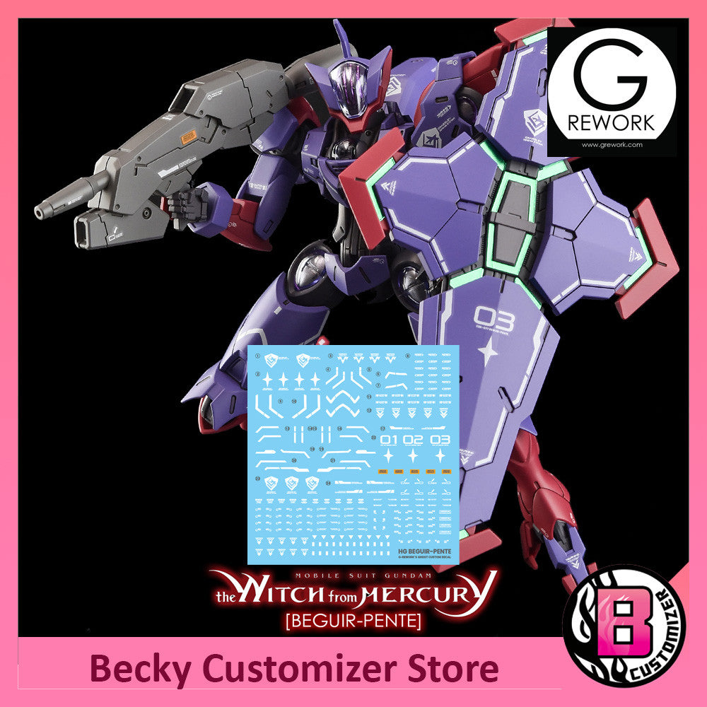 G-Rework (HG) BEGUIR-PENTE  [witch from mercury] water decal