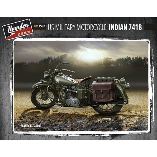 Thunder Models 1/35 US Military motorcycle Indian 741B (35003)