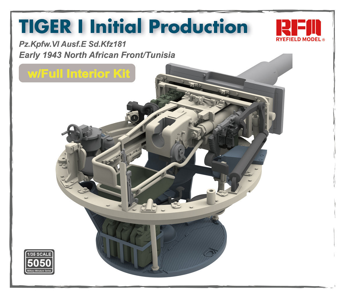 Ryefield Model 1/35 Tiger I Initial Production (with full interior kit) (5050)