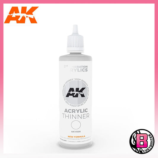 AK11500 Acrylic Thinner 100ml (3rd Generation Acrylics)
