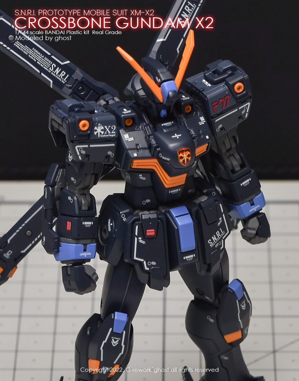 G-Rework [RG] Crossbone Gundam X2 water slide decal – Becky