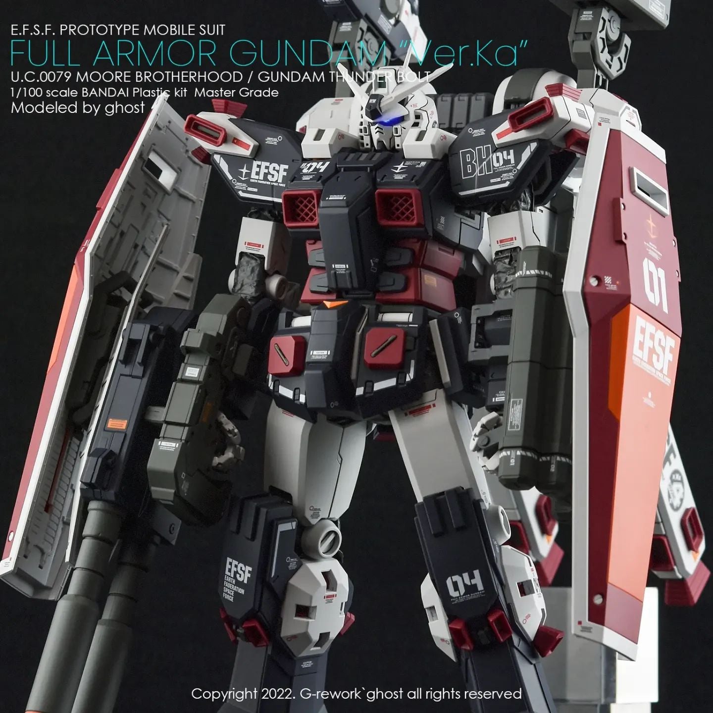 G-Rework MG Full Armor Gundam ver. ka Thunderbolt (water decal)