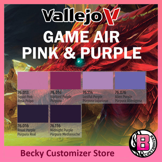 Vallejo Game Air series 03: Pink & Purple (18ml)