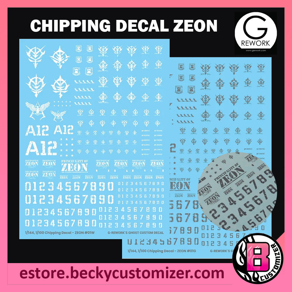 G-Rework Chipping decal ZEON (custom design decal)